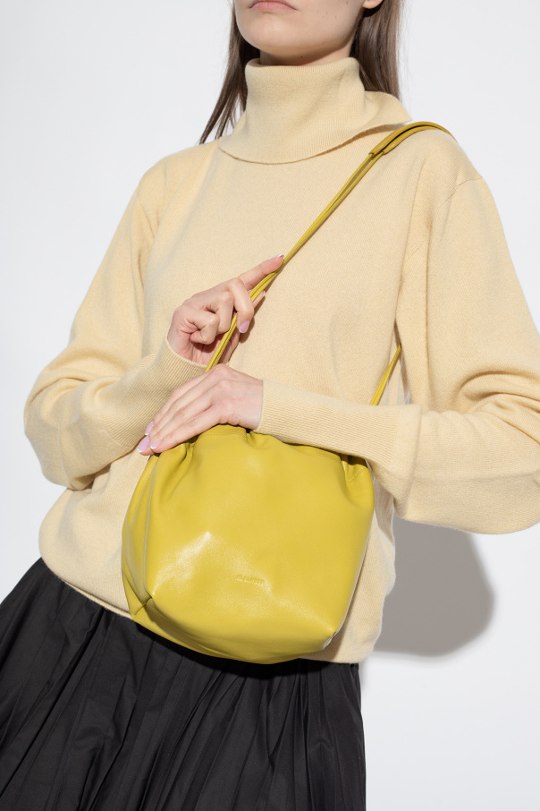 【JIL SANDER】 DUMPLING Black Dumpling Small Bag by Jil Sander on Sale